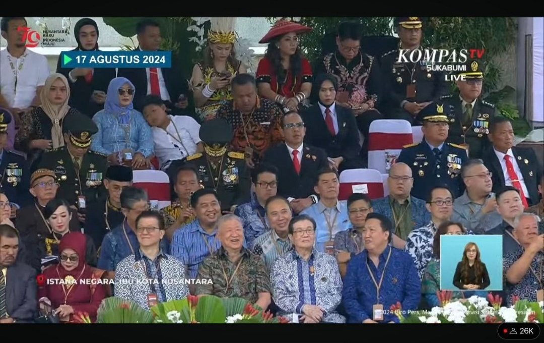 Potret 9 Naga jadi tamu undangan upacara kemerdekaan RI.