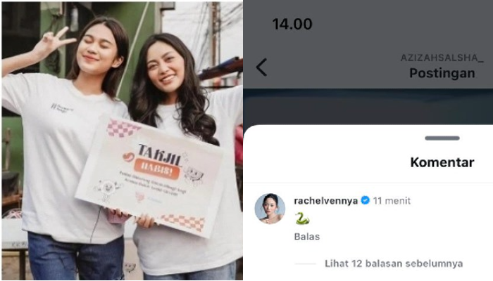 Azizah Salsha dituding jadi alasan putusnya Rachel Vennya.