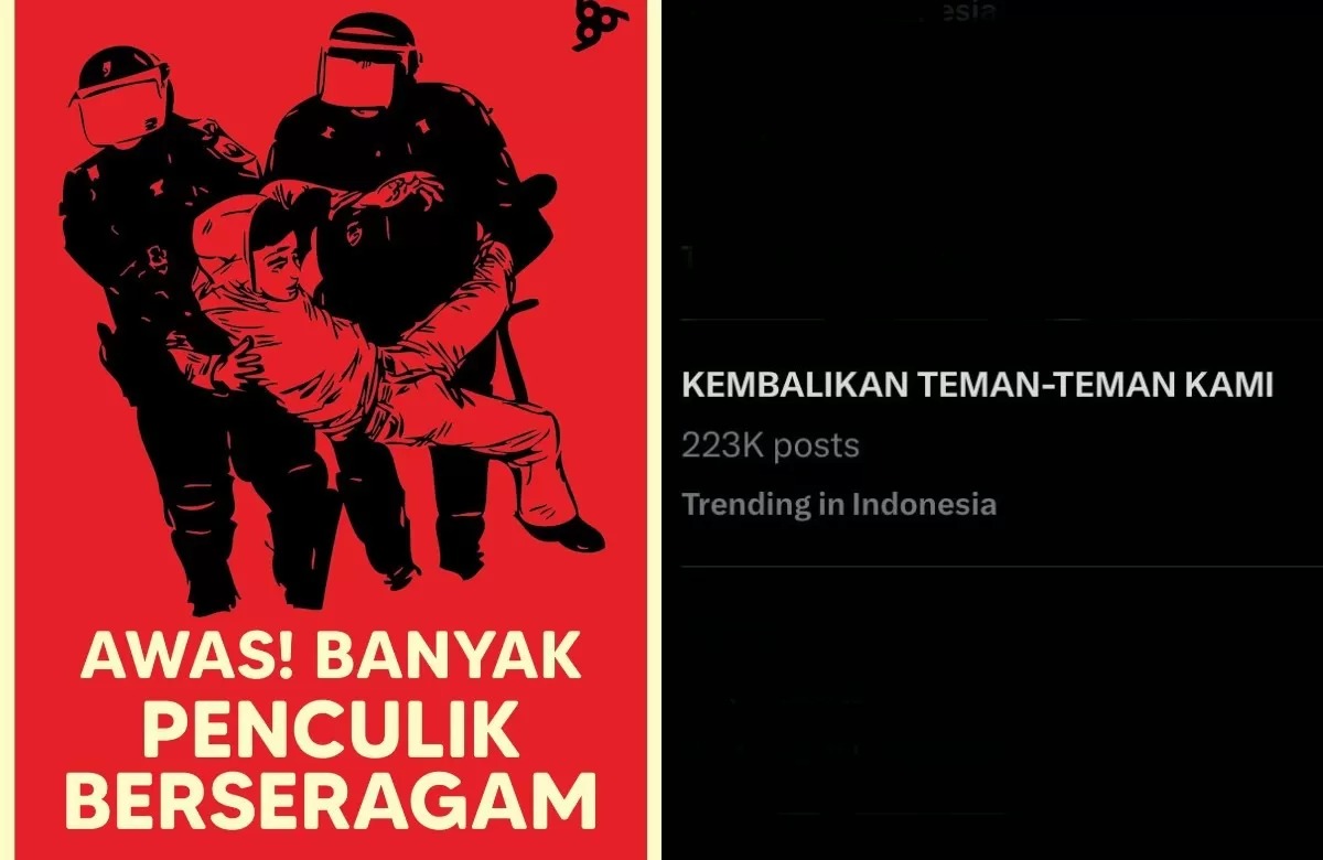 Tagar Kembalikan Teman-teman Kami jadi trending di X