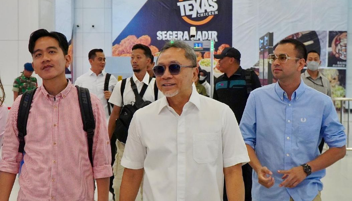 Raffi Ahmad dan Gibran ketika di Bandung Jawa Barat.