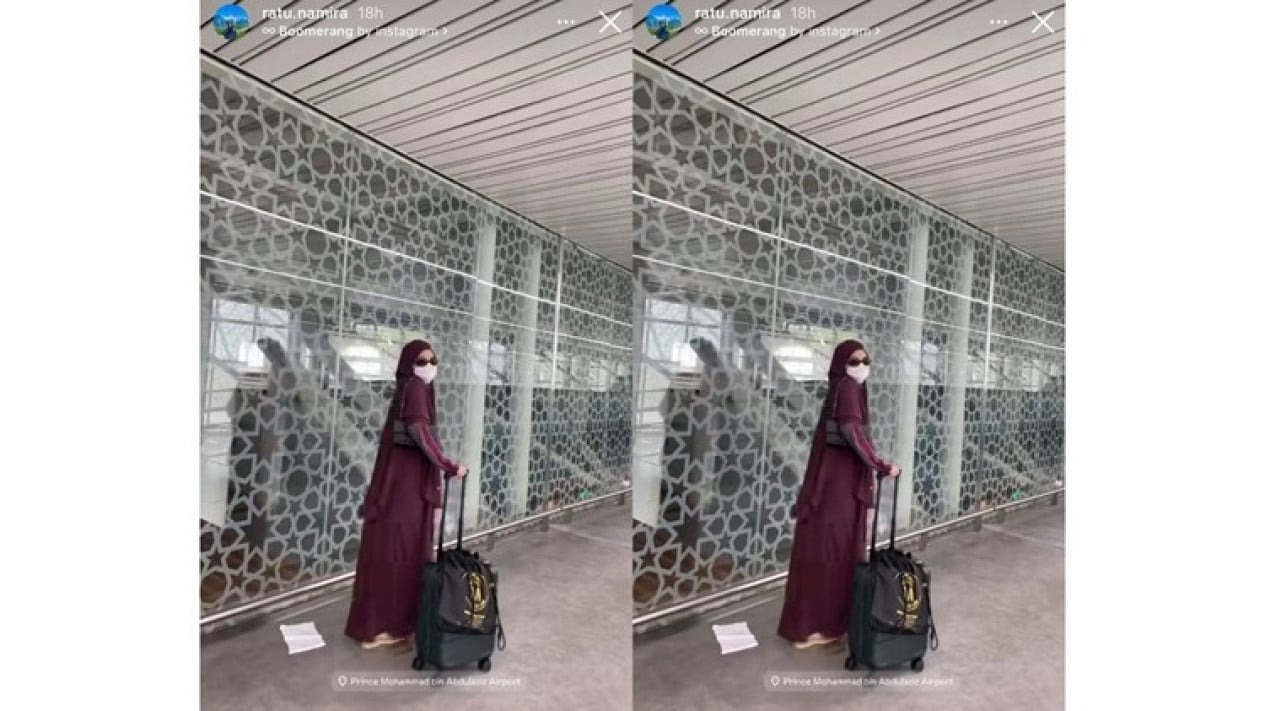 Azizah Salsha pergi umrah setelah isu miring soal dirinya dan Pratama Arhan beredar.