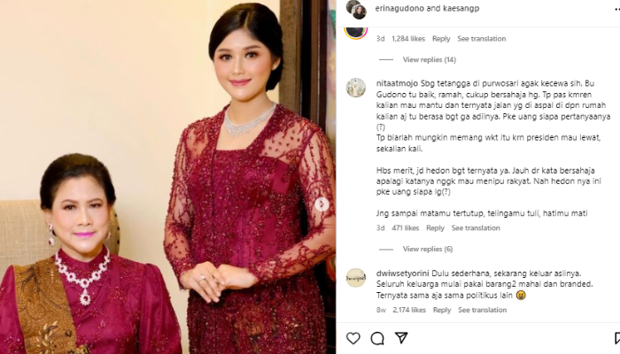 Warganet yang mengaku tetangga Erina Gudono berikan pengakuan begini soal istri Kaesang Pangarep.
