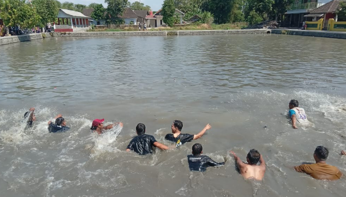 Waduk Jomblo di Klaten Jawa Tengah.