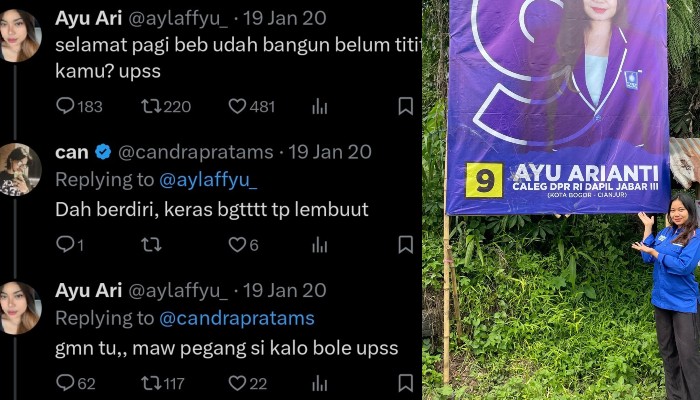 Cuitan masa lalu Ayu Arianti viral.