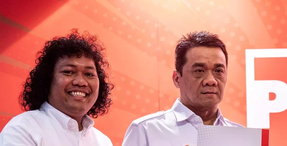 Pasangan Marshel Widianto dan Ahmad Riza Patria.
