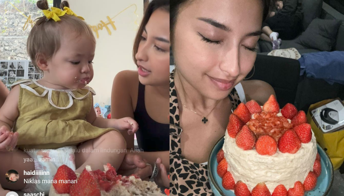 Kamari Sky Wassink Putr Jennifer Coppen dan Yitta Dali Wassink Rayakan Ulang Tahun Pertama.