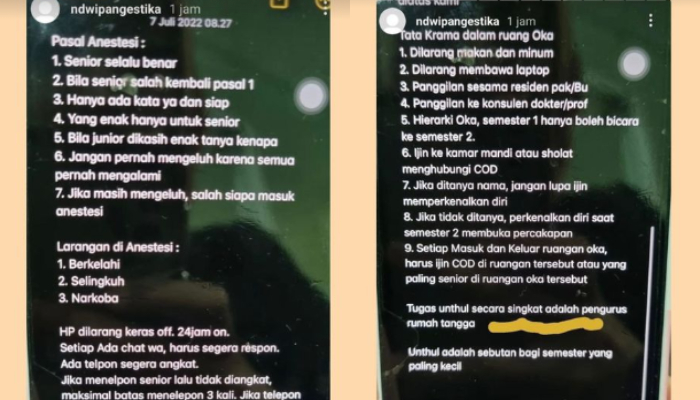 Terungkap isi catatan di HP milik dokter muda PPDS Anestesi Undip Semarang, Aulia Risma yang ditemukan meninggal diduga bunuh diri.