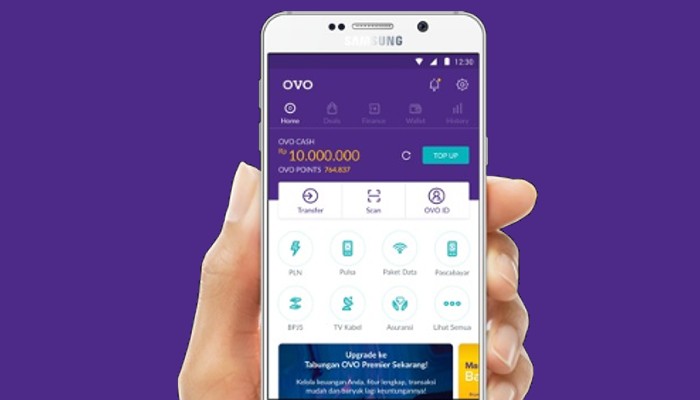 Cara pinjam uang di aplikasi OVO.