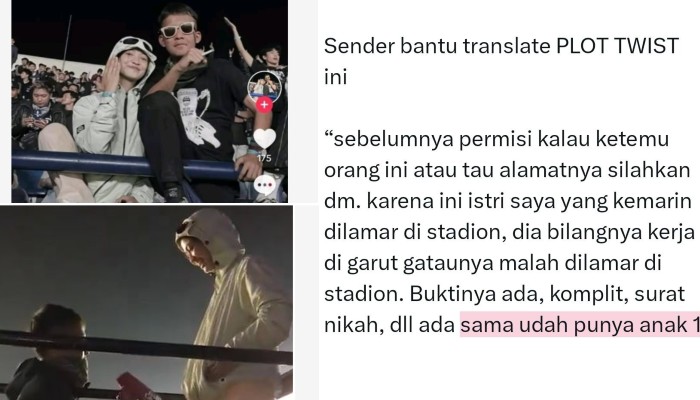Postingan yang viral di X dan TikTok.