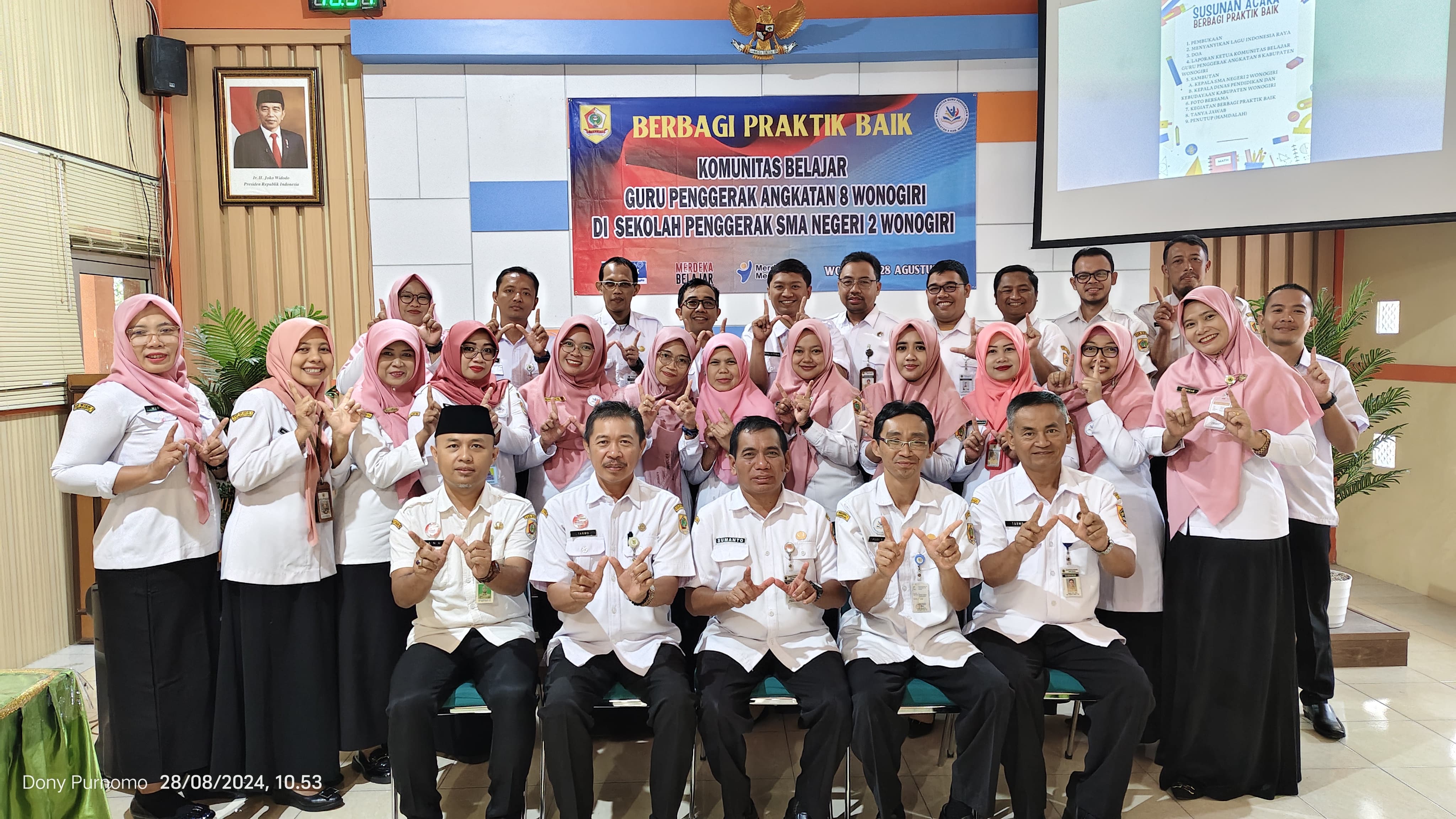 Guru penggerak angkatan 8 Wonogiri.
