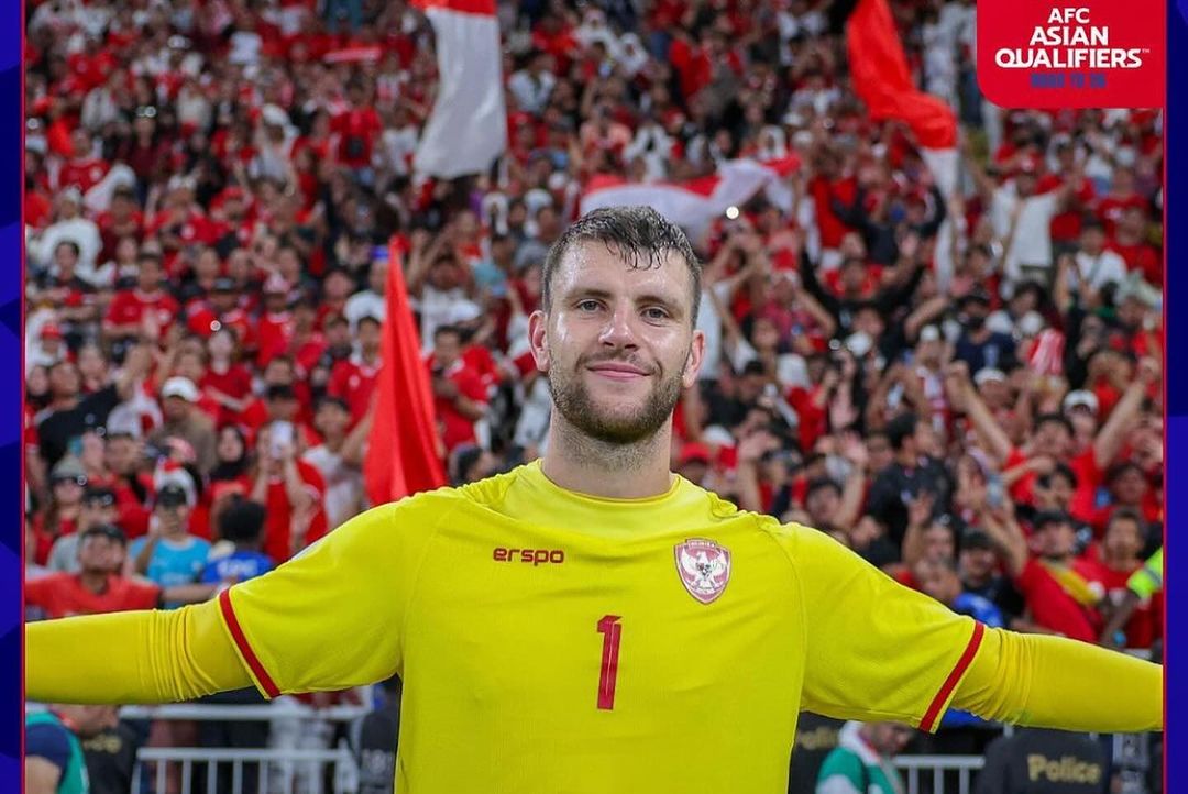 Maarten Paes seusai debut bersama Timnas Indonesia.