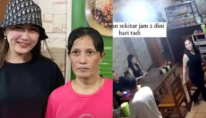 Sosok viral usai banting mangkok, Ferina Saraun.