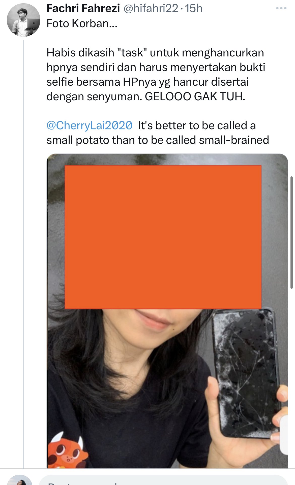 Bukti Cherry Lai lakukan kekerasan ke Christa karyawannya di Brandoville Studios.