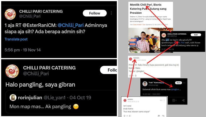 Sosok Gibran Diduga Admin Chilli Pari yang Ramai Dikaitkan dengan Fufufafa.