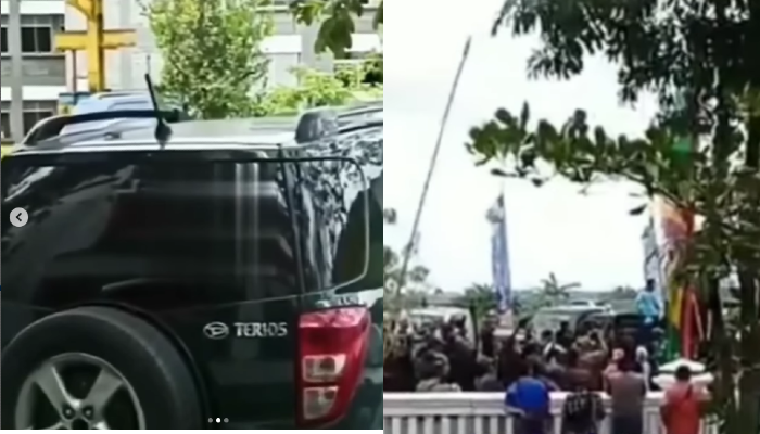 Viral mobil goyang di Karawang, ternyata oknum camat dan bidan.
