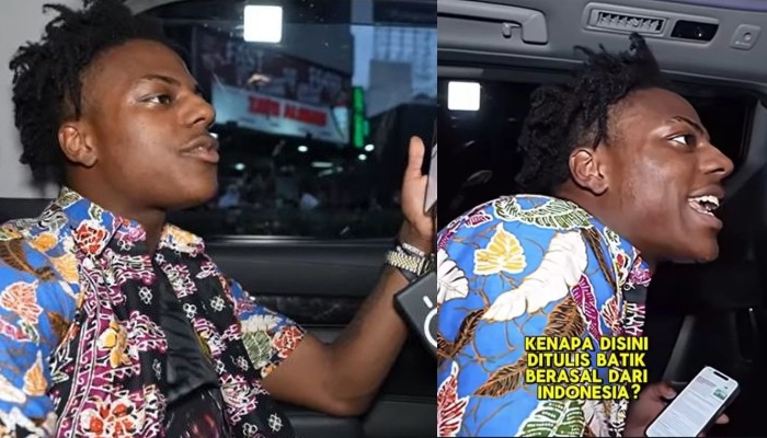 IShowSpeed diberi hadiah Batik dari fans Malaysia.