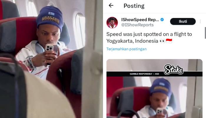 IShowSpeed kedapatan akan ke Yogyakarta.