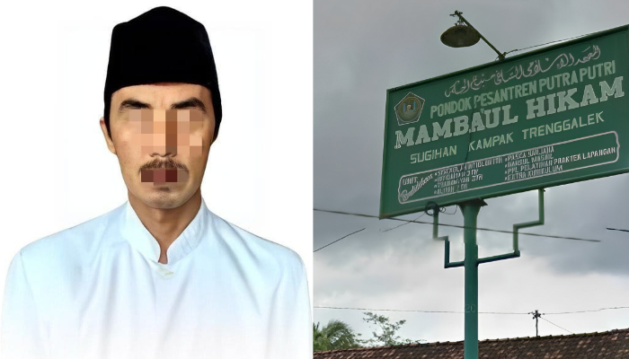 Diduga pelaku pimpinan Pondok Pesantren di Trenggalek ini lakukan rudapaksa hingga korban hamil dan melahirkan.