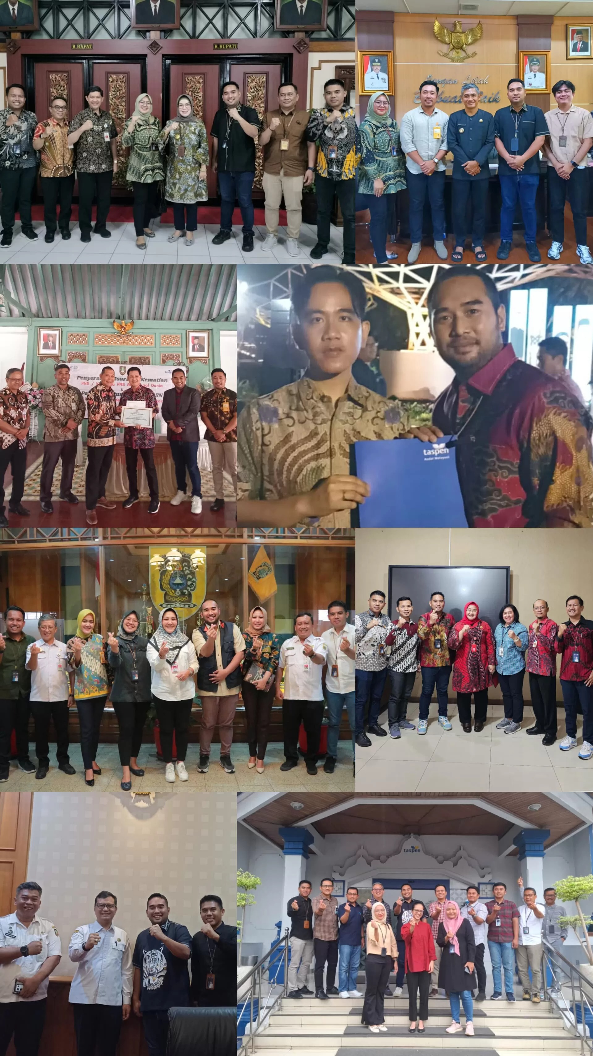 Taspen Surakarta bersama kepala daerah dan Penjabat di wilayah Solo Raya. Kualitas pelayanan menjadi prioritas.