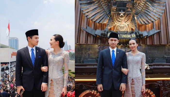 Rizki Natakusumah dan Beby Tsabina.