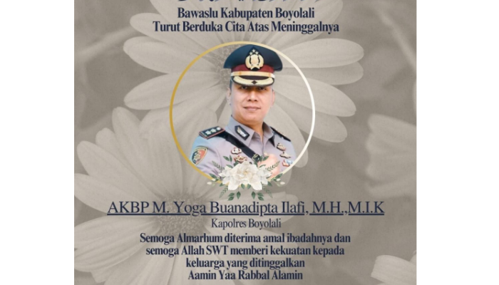 Kapolres Boyolali meninggal dunia.