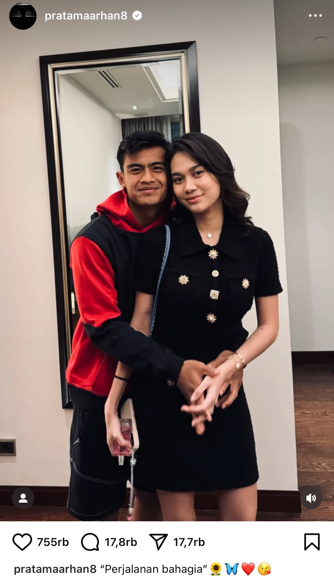 Pratama Arhan dan Azizah Salsha.