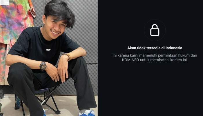 Akun instagram Katak Bhizer menghilang.