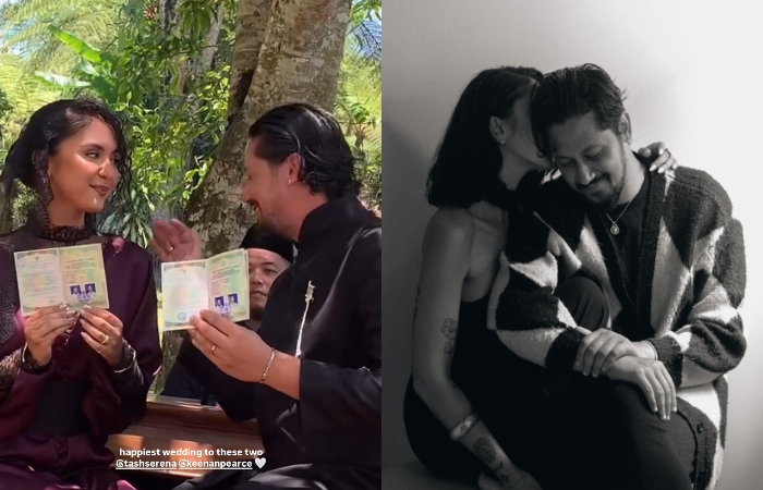 Tasha Serena dan Keenan Pearce resmi menikah pada Minggu (13/10/2024).