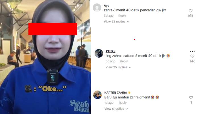 Zahra Seafood viral di TikTok bikin penasaran netizen.