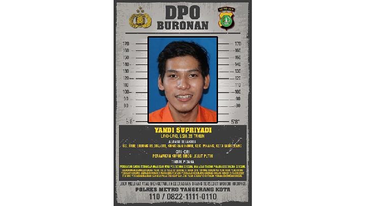 Tampang Yandi, tersangka kasus rudapaksa panti asuhan Tangerang yang berada di bawah naungan Abi Sudirman.
