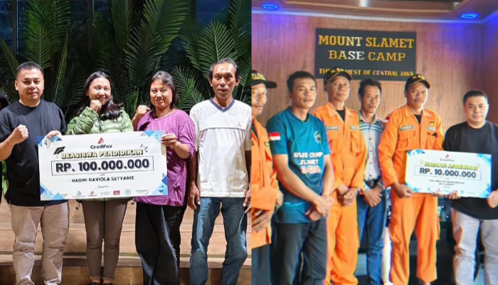Brand Lokal Bogor beri apresiasi kepada Naomi Daviola dan Team SAR yang membantu evakuasi.