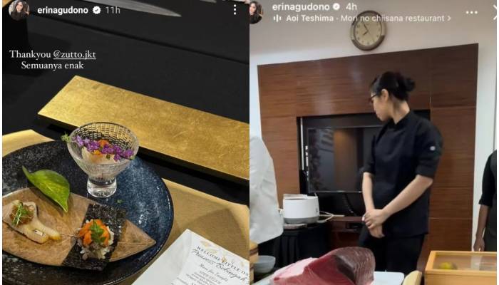 Erina Gudono pamer kemewahan makan Omakase, sajian berbagai makanan Jepang berharga jutaan rupiah.