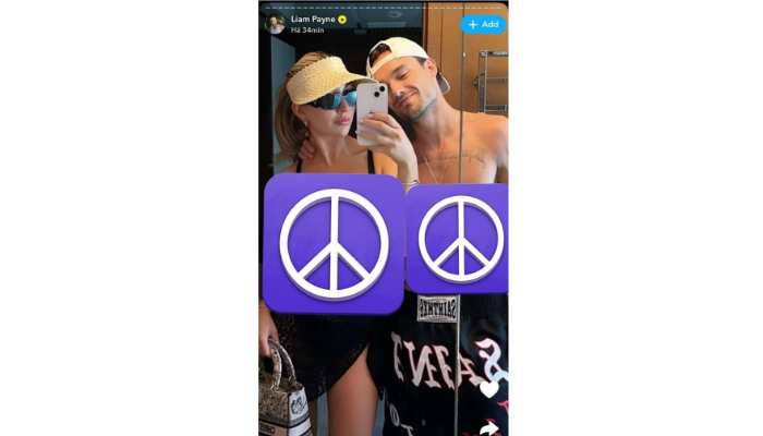 PoUnggahan terakhir Liam Payne dan Kate Cassidy.
