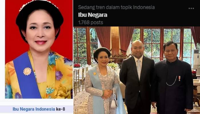 Ibu Negara jadi Trending gegara hubungan asmara Titiek Soeharto dan Prabowo Subianto.