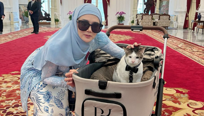 Bobby Kertanegara yang berfoto bareng Mulan Jameela di Istana Negara.