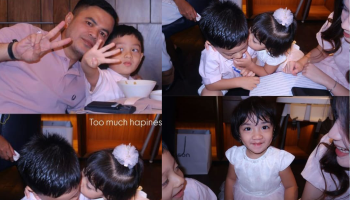 Kebersamaan Haldy Sabri dan kedua anak Irish Bella bersama Ammar Zoni.