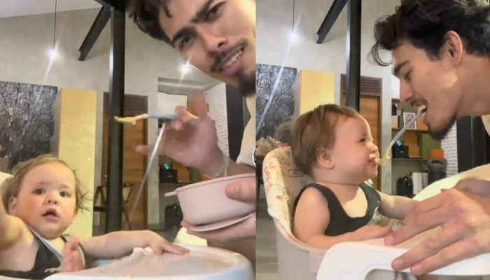 Mukbang Mash Potato Papa Dali dan Kamari.