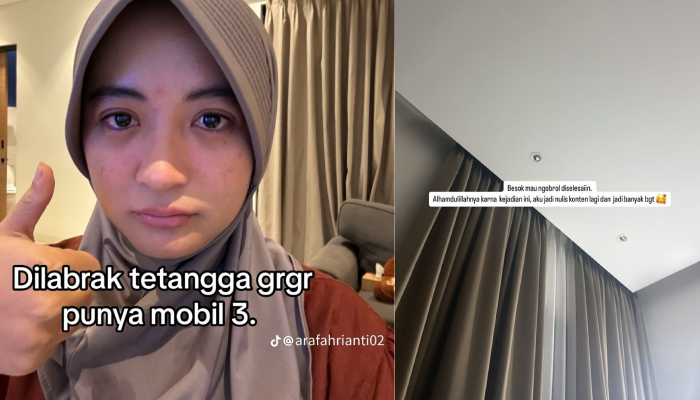 Arafah Rianti nangis dilabrak tetangga.