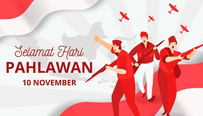 Poster peringatan hari pahlawan, 10 November 2024.