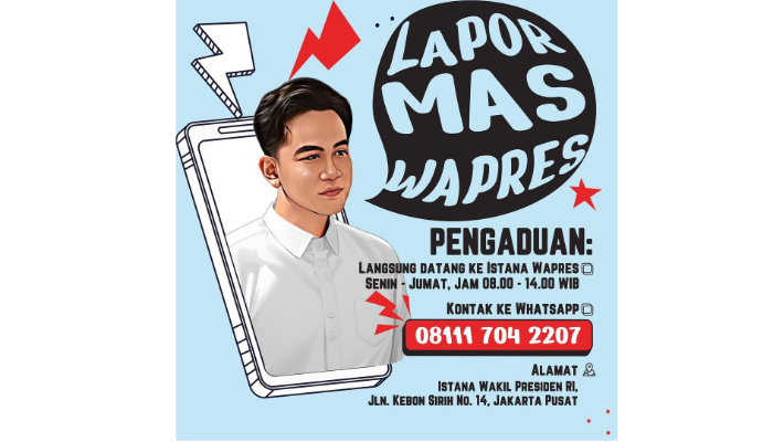 Lapor Mas Wapres lagi viral di media sosial.