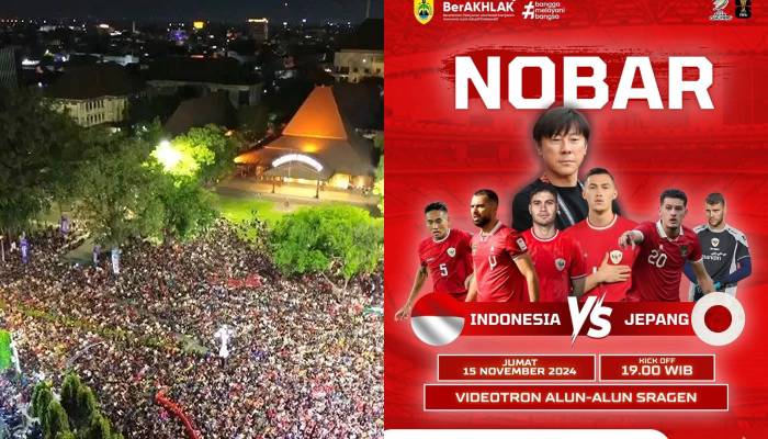 Info nobar Timnas Indonesia melawan Jepang di Balai Kota Solo