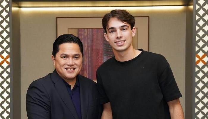 Tim Geypens bersama Erick Thohir.