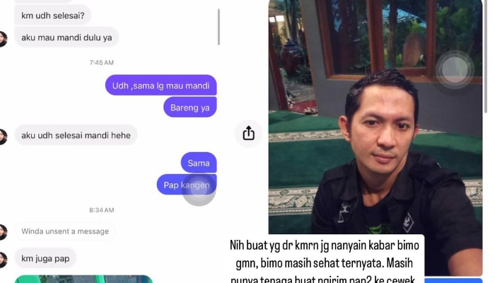 Arie Rieyanthi kembali unggah bukti perselingkuhan Bimo Aryo Tejo bersama perempuan lain.
