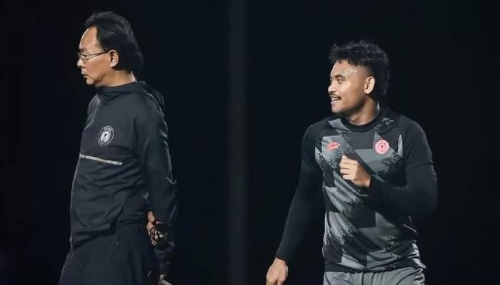 Ong Kim Swee dan Saddil Ramdani.