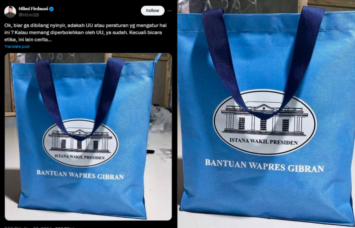 Geger korban luapan banjir Ciliwung diberi paket bantuan sembako bertuliskan