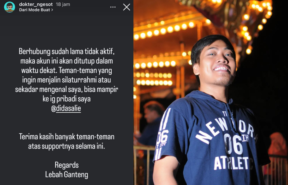 Sosok di balik nama Lebah Ganteng terungkap.
