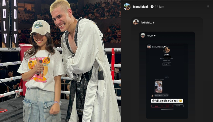 Aisar Khaled dan Fuji yang belakangan diisukan tengah menjalin hubungan.