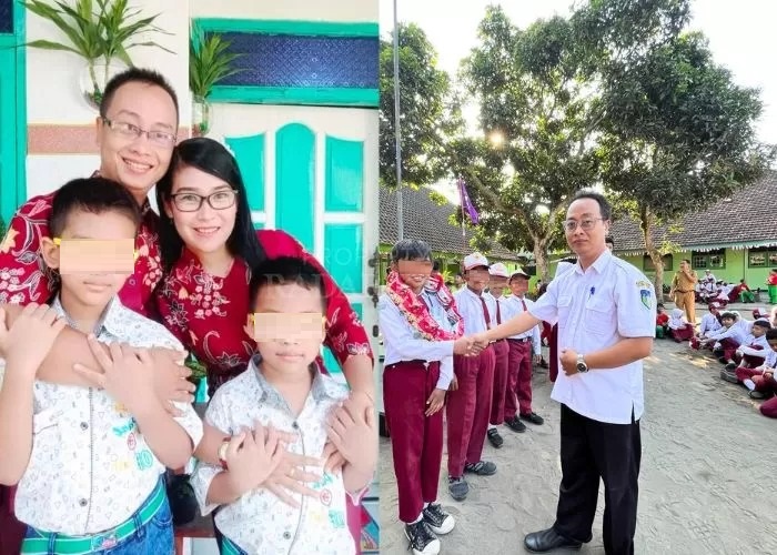 Agus, guru di Kediri yang jadi korban pembunuhan satu keluarga semasa hidup.