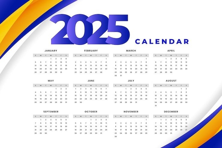 Kalender 2025.