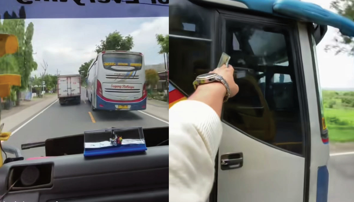 Polda Jatim Amankan konten creator yang sawer bus sumber slamet.